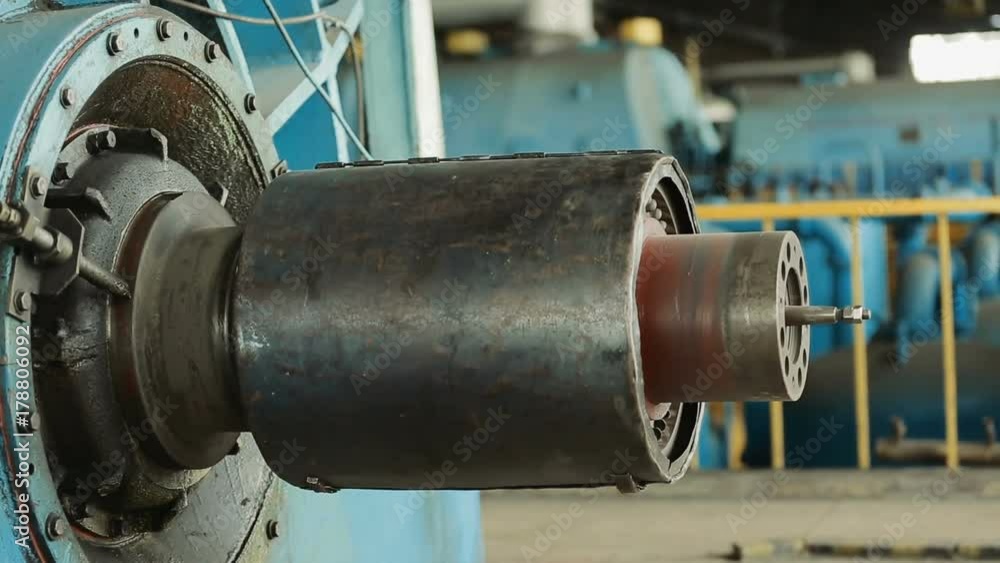 Industrial turbine in factory Industrial turbine in factory