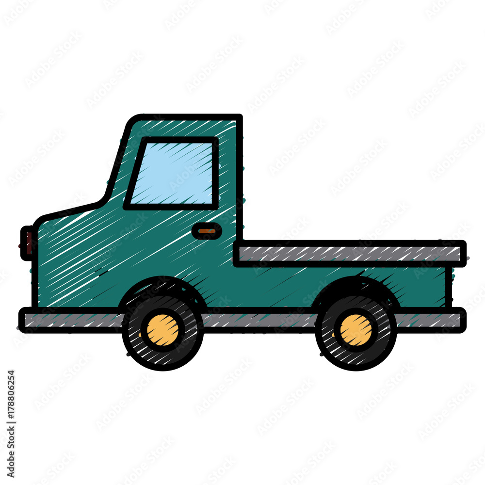 Pick up vehicle icon vector illustration graphic design