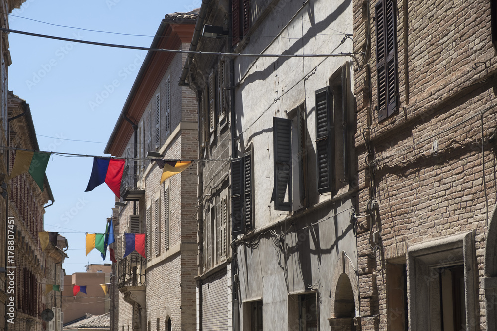 Montefano (Macerata, Marches, Italy), historic town