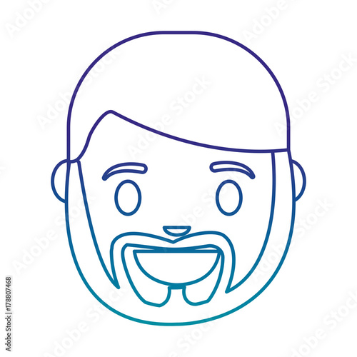 cartoon man icon over white background vector illustration