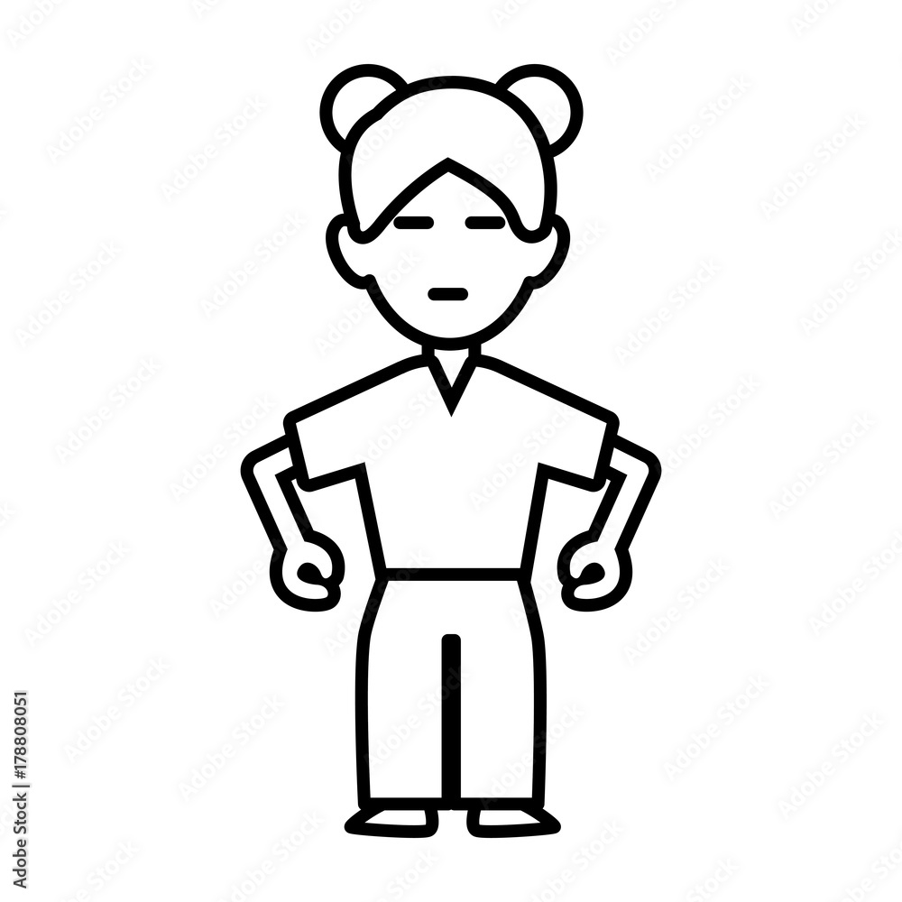 Woman relaxing with eyes closed icon vector illustration graphic design Woman relaxing with eyes closed icon vector illustration graphic design