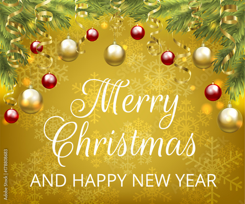 Wallpaper Mural Christmas yellow card Torontodigital.ca