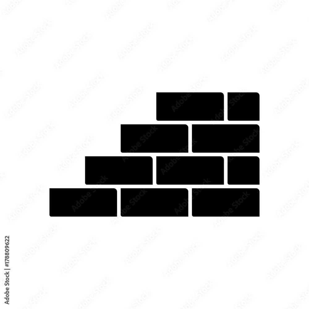 Brick Wall Icon Brick Wall Icon