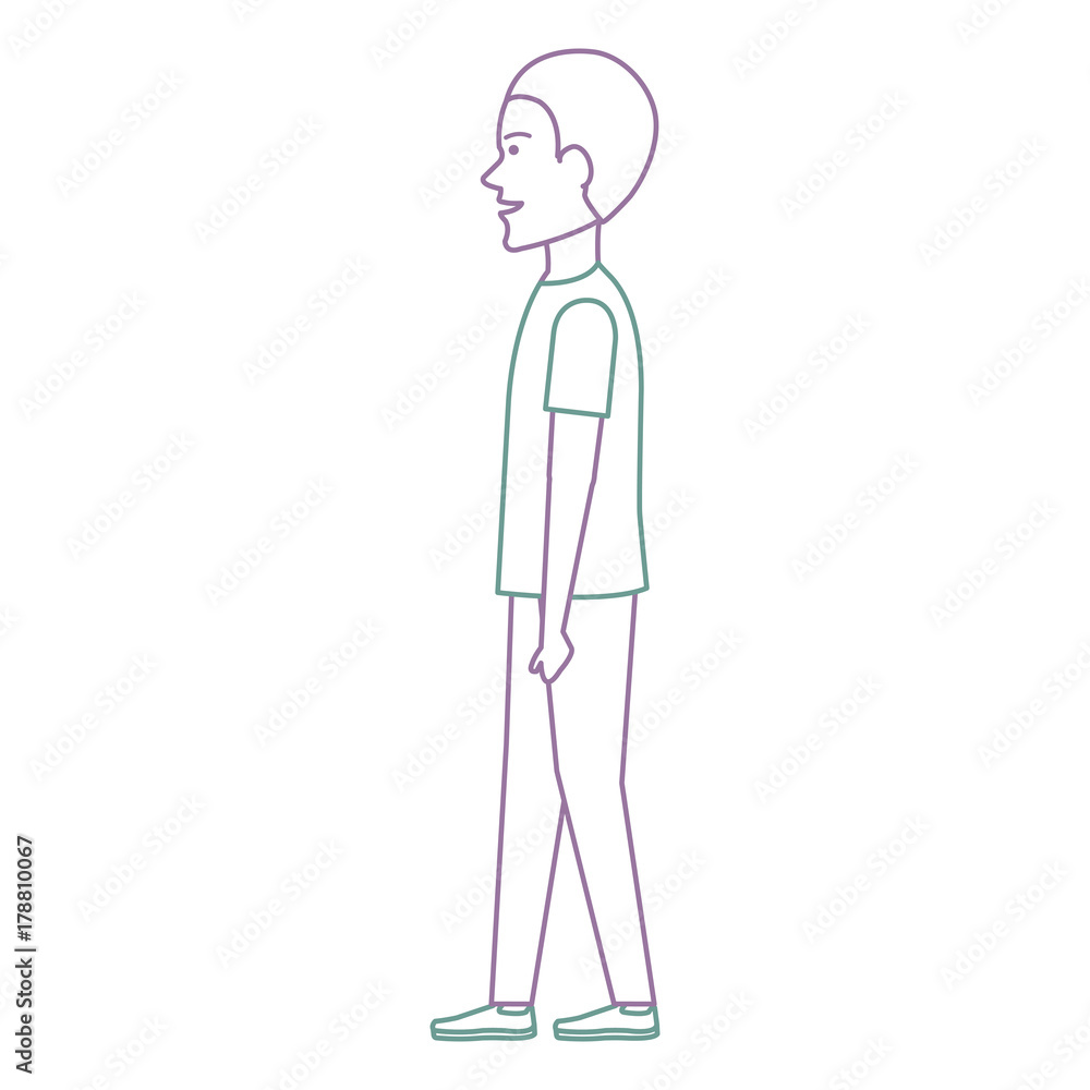 young man walking avatar character young man walking avatar character
