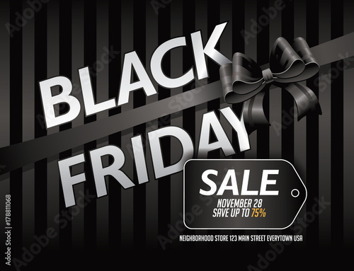 Black Friday Sale background with copy space. EPS 10 vector.