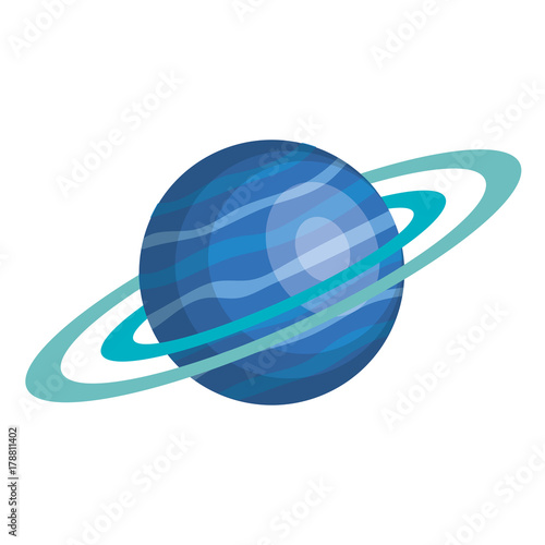 saturn planet isolated icon