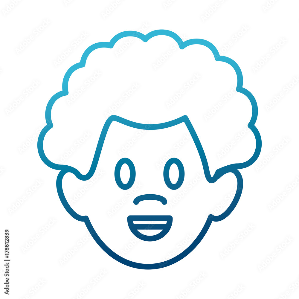 Man smiling cartoon icon vector illustration graphic design Man smiling cartoon icon vector illustration graphic design