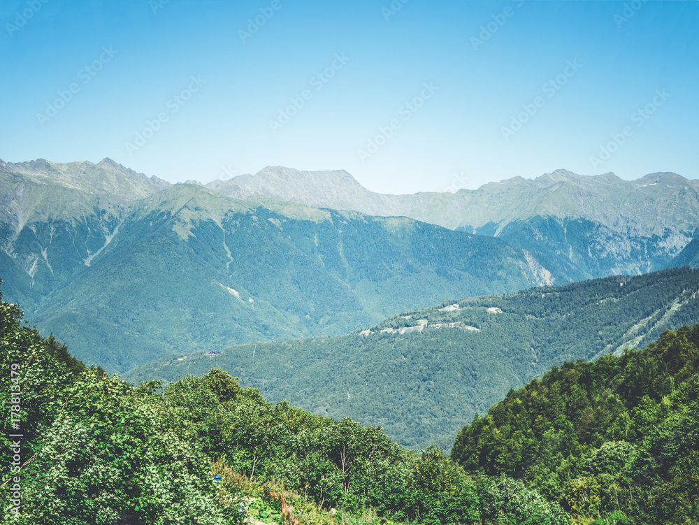 summer mountain view summer mountain view