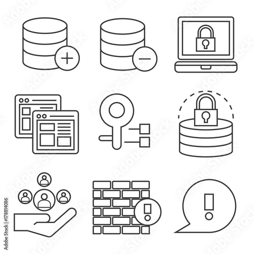 database and network icons