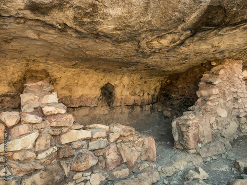 Dwellings in the Walnut Canyon National Monument near Flagstaff  Arizona