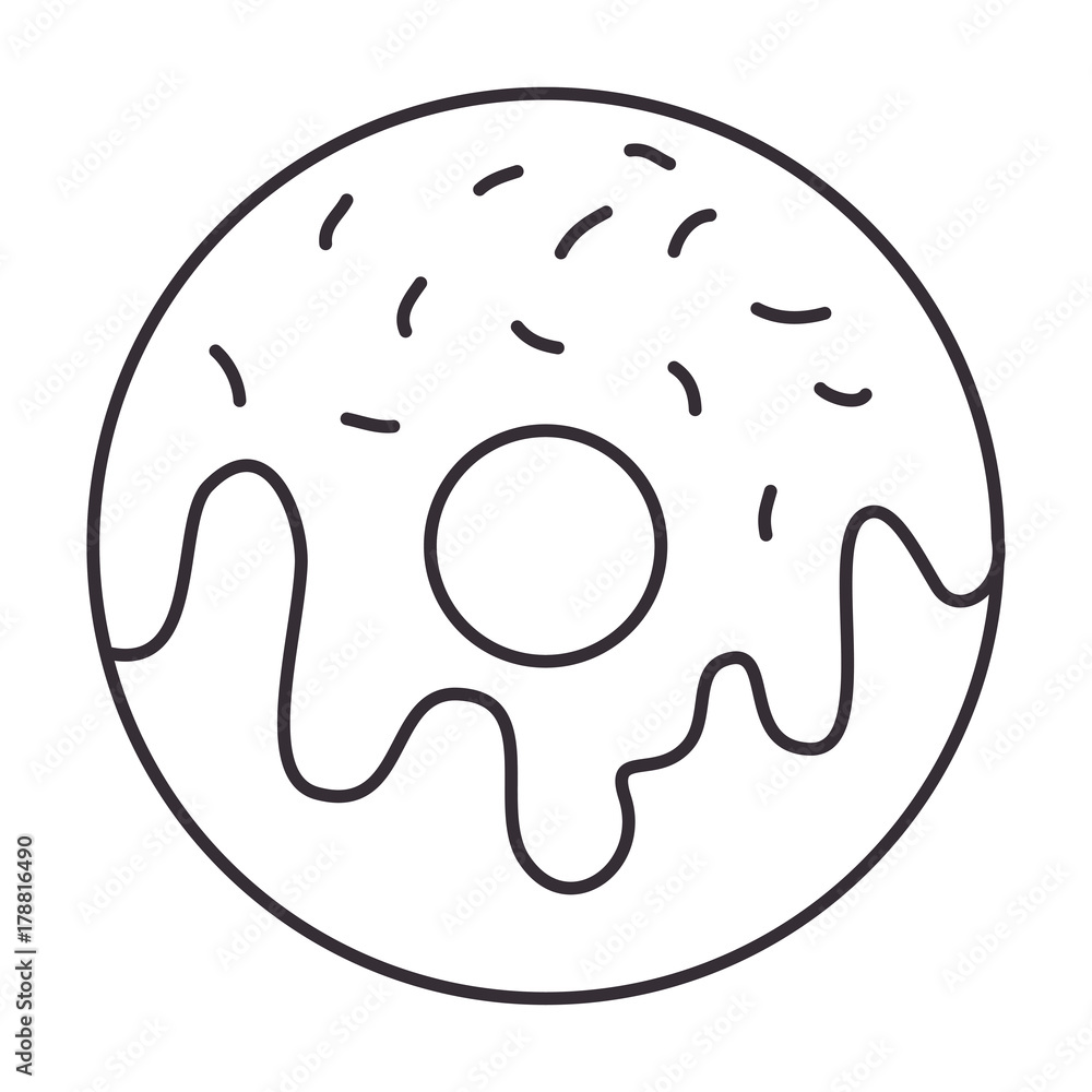 delicious donut isolated icon delicious donut isolated icon