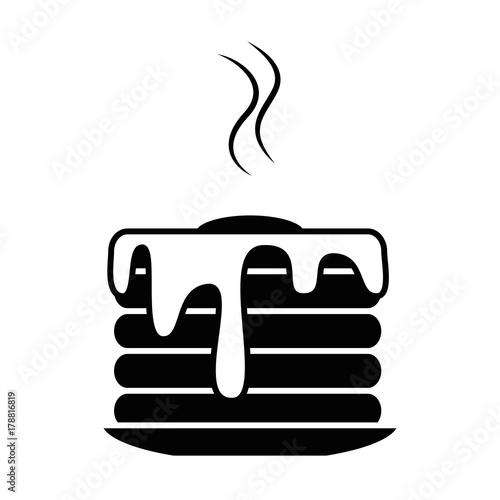 delicious pudding isolated icon