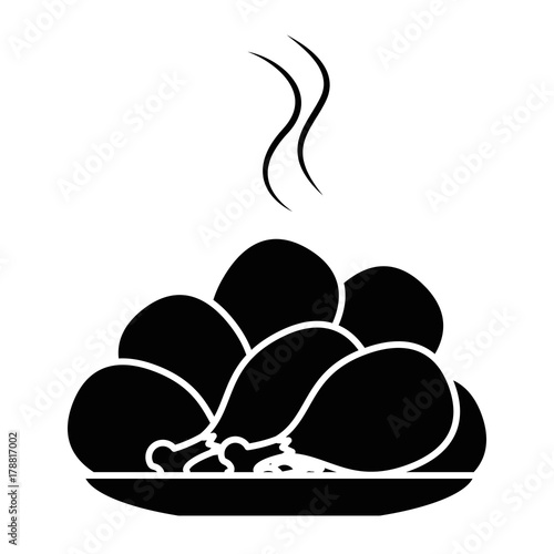 dish with chicken thighs