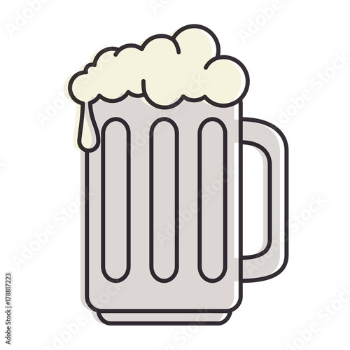 beer jar isolated icon