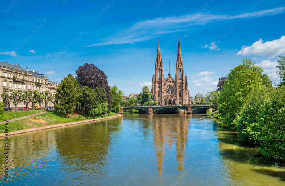 Saint Paul's Church in Strasbourg, Alsace, France