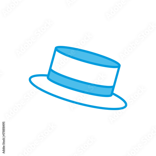 Vintage hat male icon vector illustration graphic design