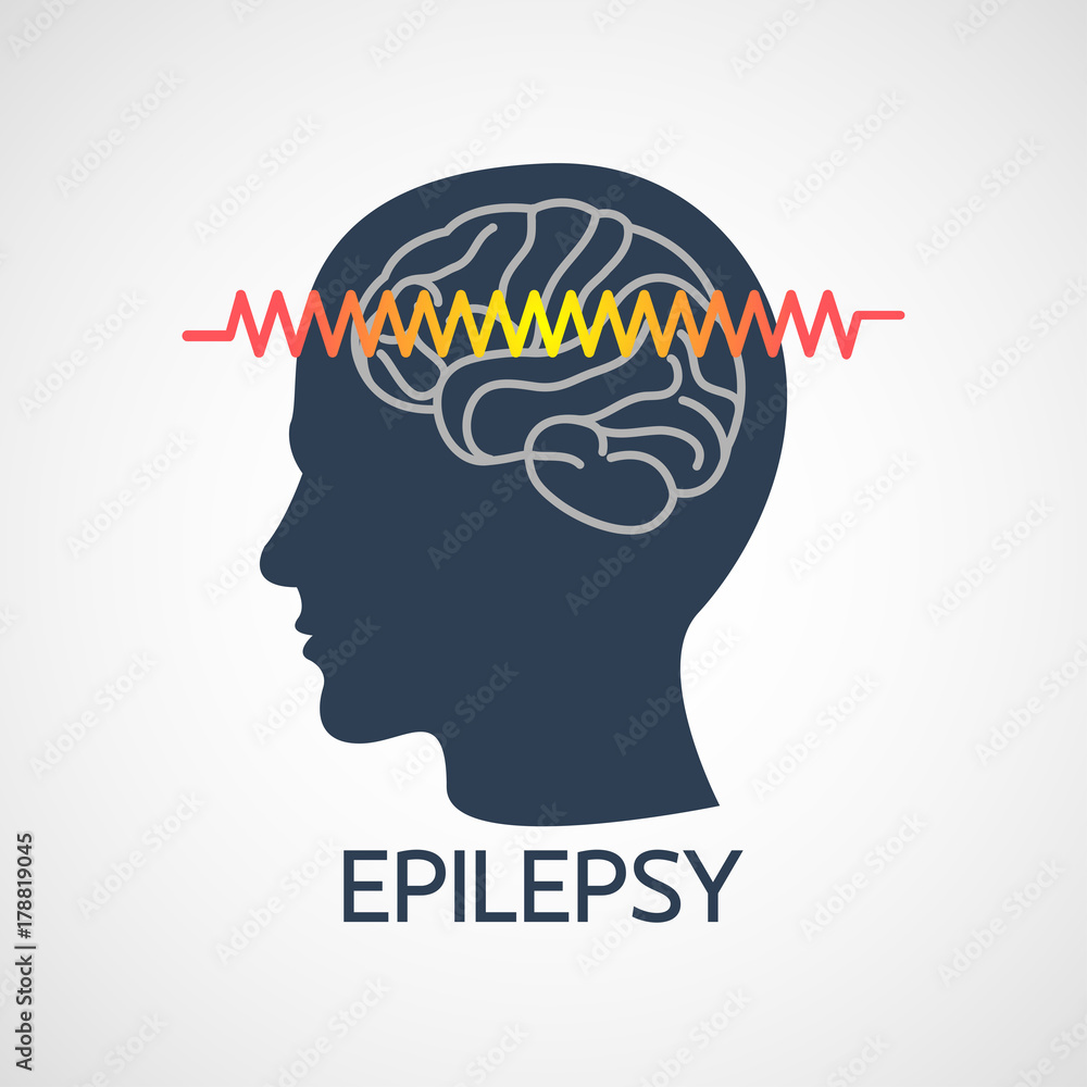 EPILEPSY vector logo icon illustration EPILEPSY vector logo icon illustration