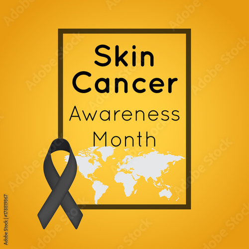 skin cancer awareness month vector logo icon illustration