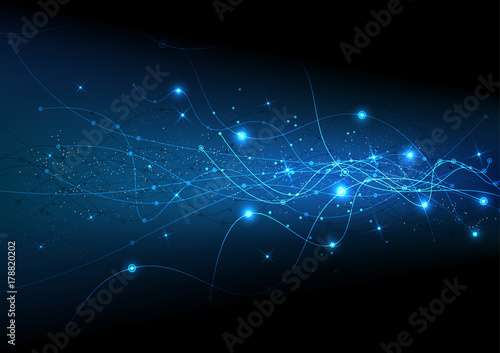 vector background abstract technology communication data Science