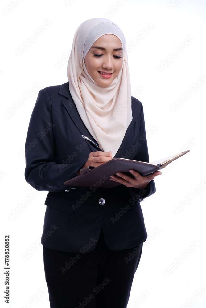 Business Muslim woman or finance conceptual Business Muslim woman or finance conceptual