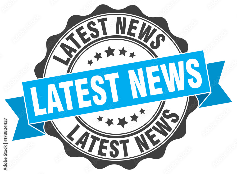 Obraz premium latest news stamp. sign. seal