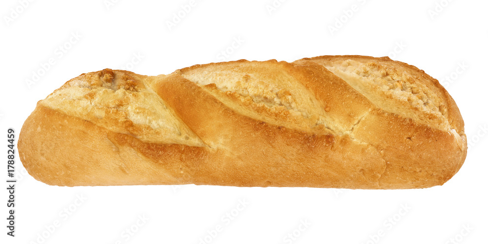 bread isolated on white - side view - 3d