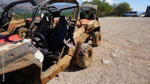 Photography rotten buggies for a cruise in croatia