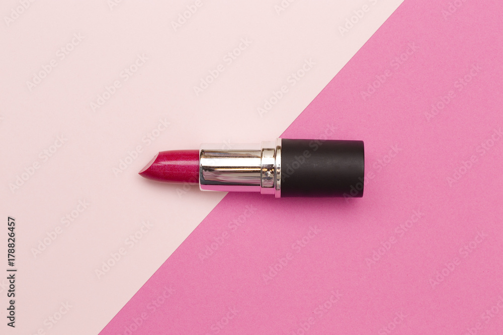 Lipstick on a Pink Background Lipstick on a Pink Background