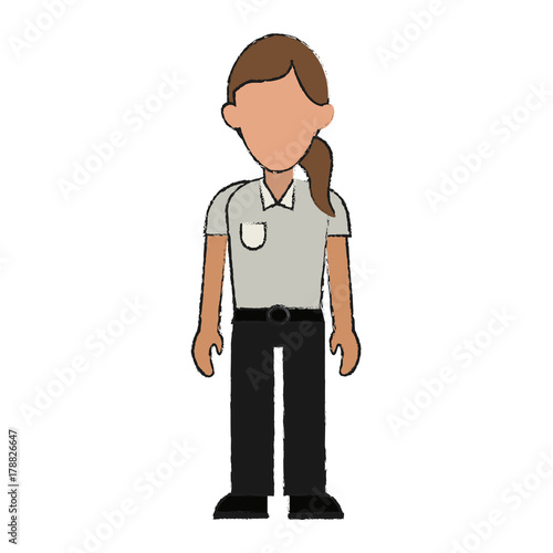 paramedic woman avatar icon image vector illustration design