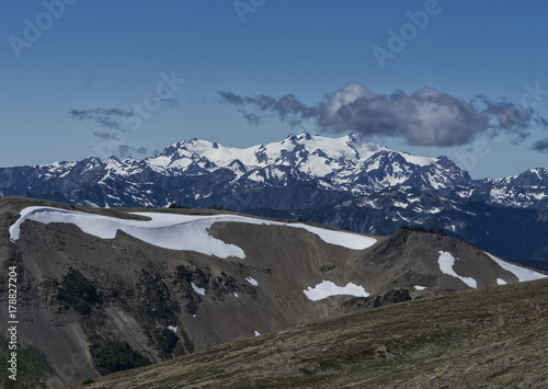 Mt Olympus from Obstruction Point Trail  Olympic National Park Olympic Peninsula Port Angeles Washington photo