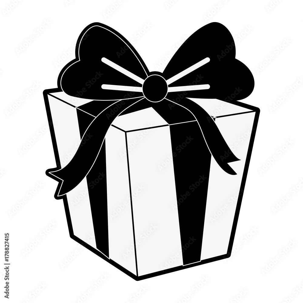gift box with ribbon bow icon image vector illustration design gift box with ribbon bow icon image vector illustration design
