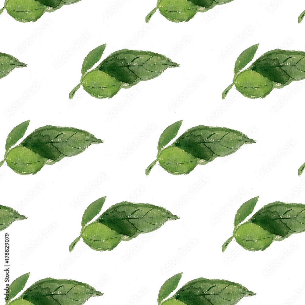 Seamless pattern with leaves Seamless pattern with leaves