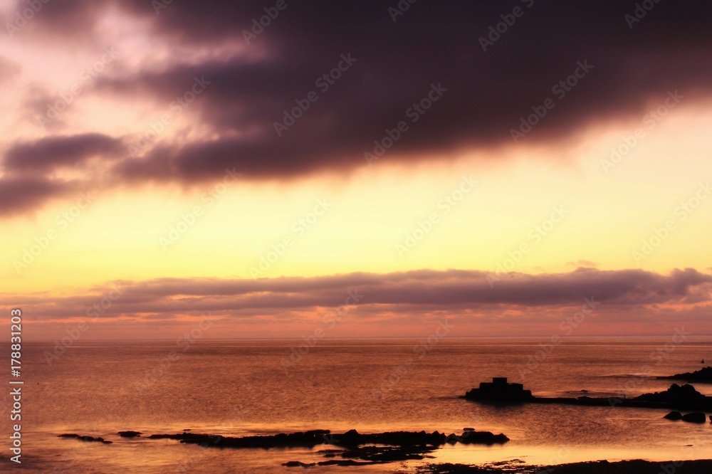 Sunrise on the beach in soutern Spain
