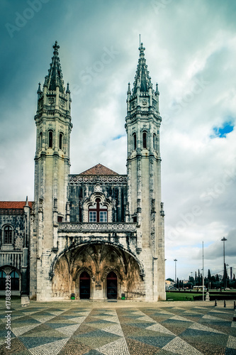 The Hieronymus monastery in Belem a district of Lisbon in Portugal photo