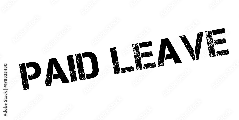 Paid Leave rubber stamp. Grunge design with dust scratches. Effects can be easily removed for a clean, crisp look. Color is easily changed. Paid Leave rubber stamp. Grunge design with dust scratches. Effects can be easily removed for a clean, crisp look. Color is easily changed.
