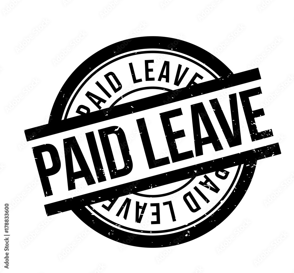 Paid Leave rubber stamp. Grunge design with dust scratches. Effects can be easily removed for a clean, crisp look. Color is easily changed. Paid Leave rubber stamp. Grunge design with dust scratches. Effects can be easily removed for a clean, crisp look. Color is easily changed.