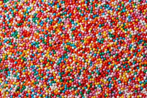 Multicolored candy drops