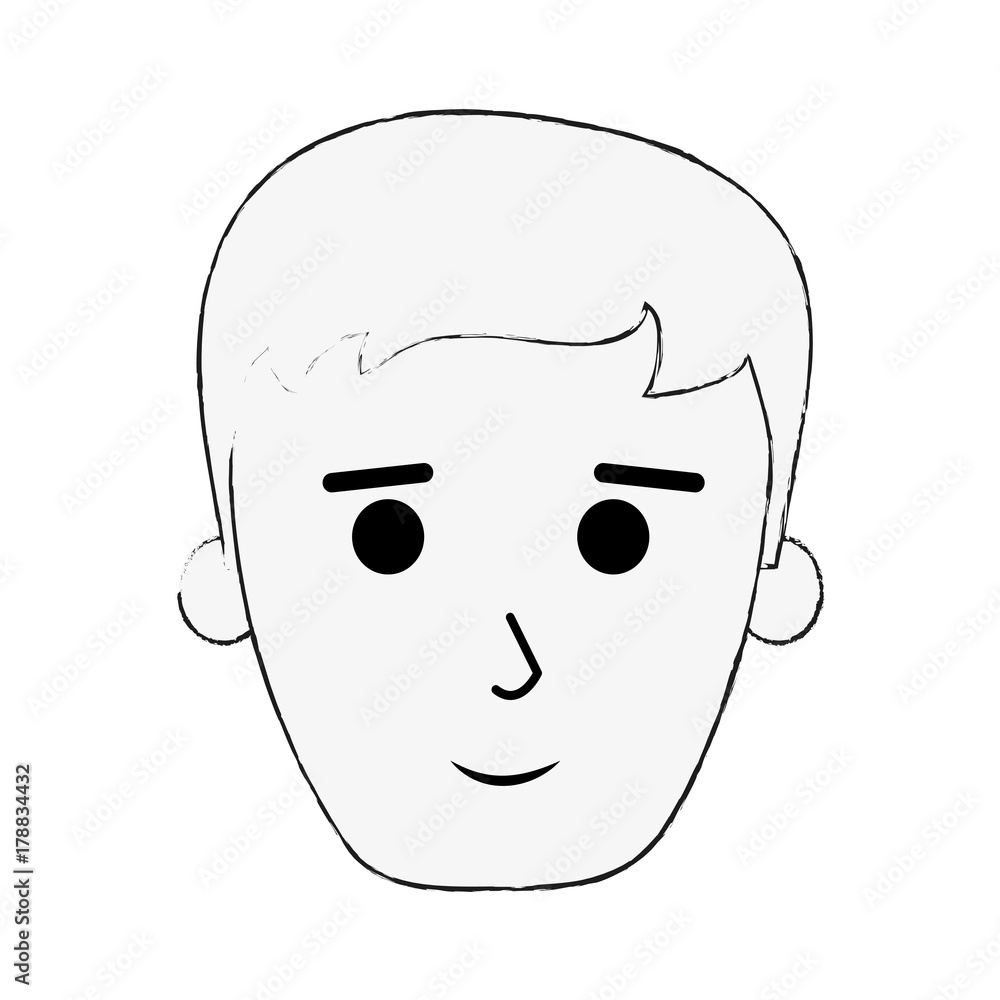 man smiling icon image vector illustration design