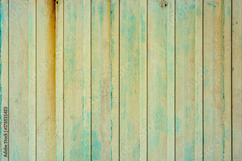 Close up of green corrugated metal texture surface