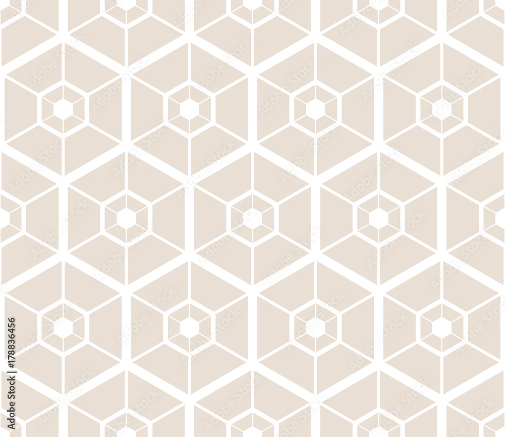 Abstract geometric background. Hexagonal mesh with embedded cells. Vector seamless illustration. Rhythmic repeating pattern. Modern style for geometric templates.Set Abstract geometric background. Hexagonal mesh with embedded cells. Vector seamless illustration. Rhythmic repeating pattern. Modern style for geometric templates.Set