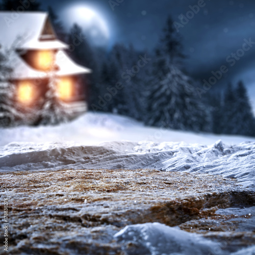 snow background and winter time  © magdal3na