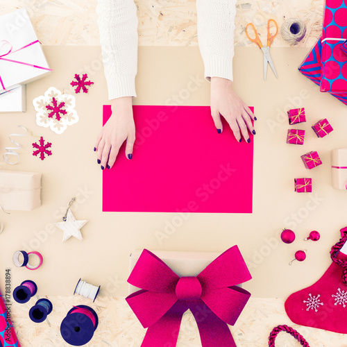 Creative diy seasonal christmas card