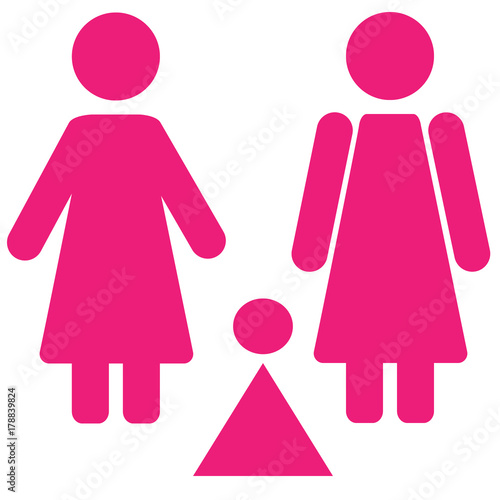 Gender symbol set. Male Female girl boy woman man vector icon.