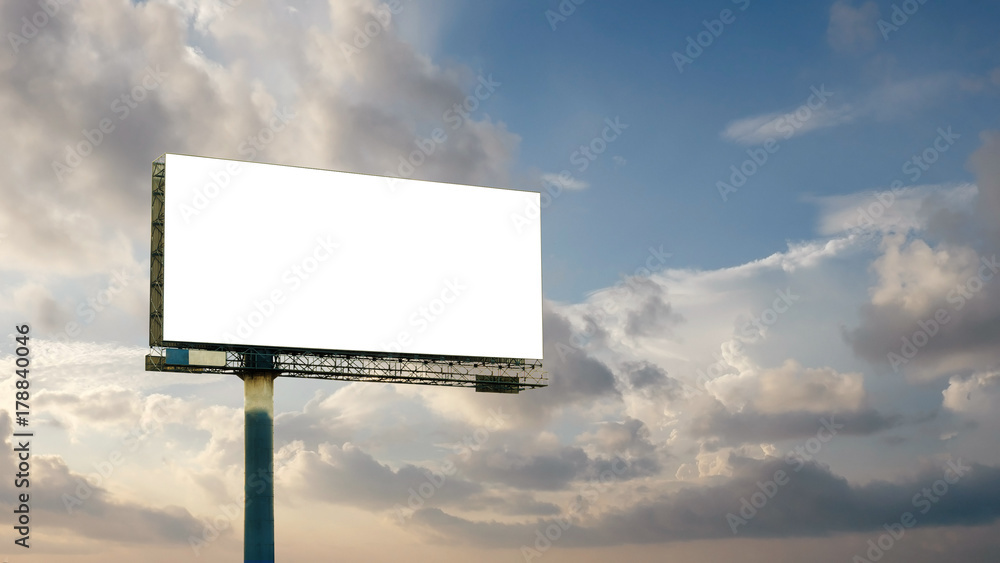 blank billboard with sky background blank billboard with sky background