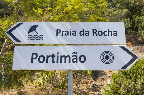 Praia da Rocha and Portimao Signs photo