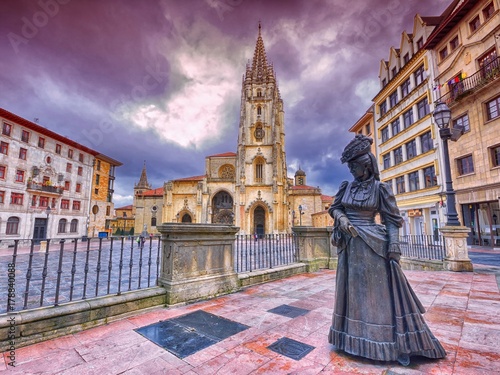 San Salvador cathedral in Oviedo, Spain. photo