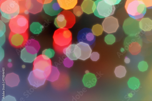 christmas card, pattern: defocused blurred abstract christmas lights background copy space, colorful bokeh, illumination decoration
