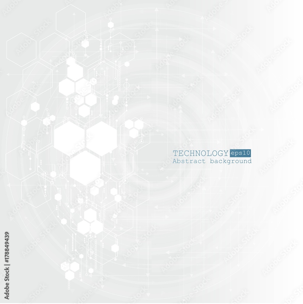 Abstract technological background with various technological elements. Structure pattern technology backdrop. Vector