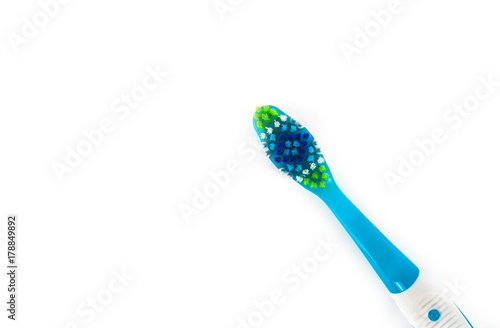 New tooth brush isolated on white