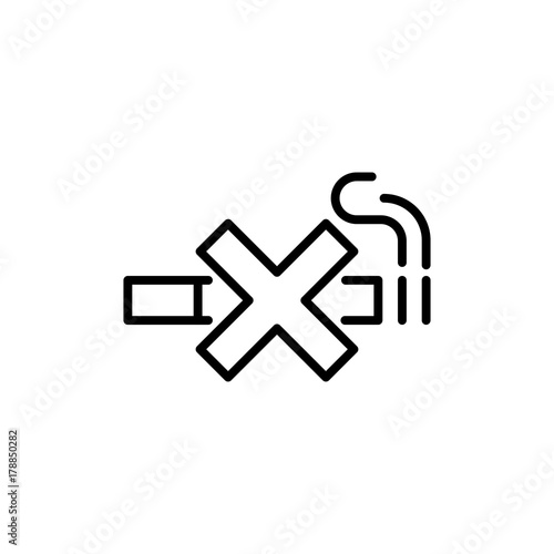 1800590 Modern smoking line icon.